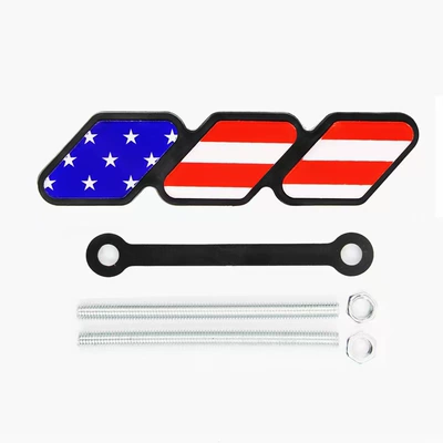 Sticker Car Logo, Car logo - three-color-mark-colorful-flag