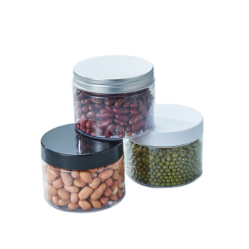 Aluminum Lid Transparent Food Sealer Jar with Lid  PET image 5