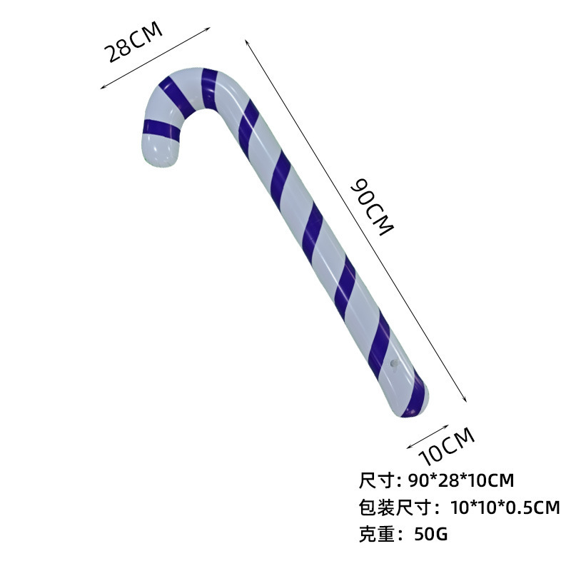Nuevo producto transfronterizo: Bola navideña inflable para decoración de fiestas, decoración de patios, bastón, diversión al aire libre, ambiente festivo, adorno.