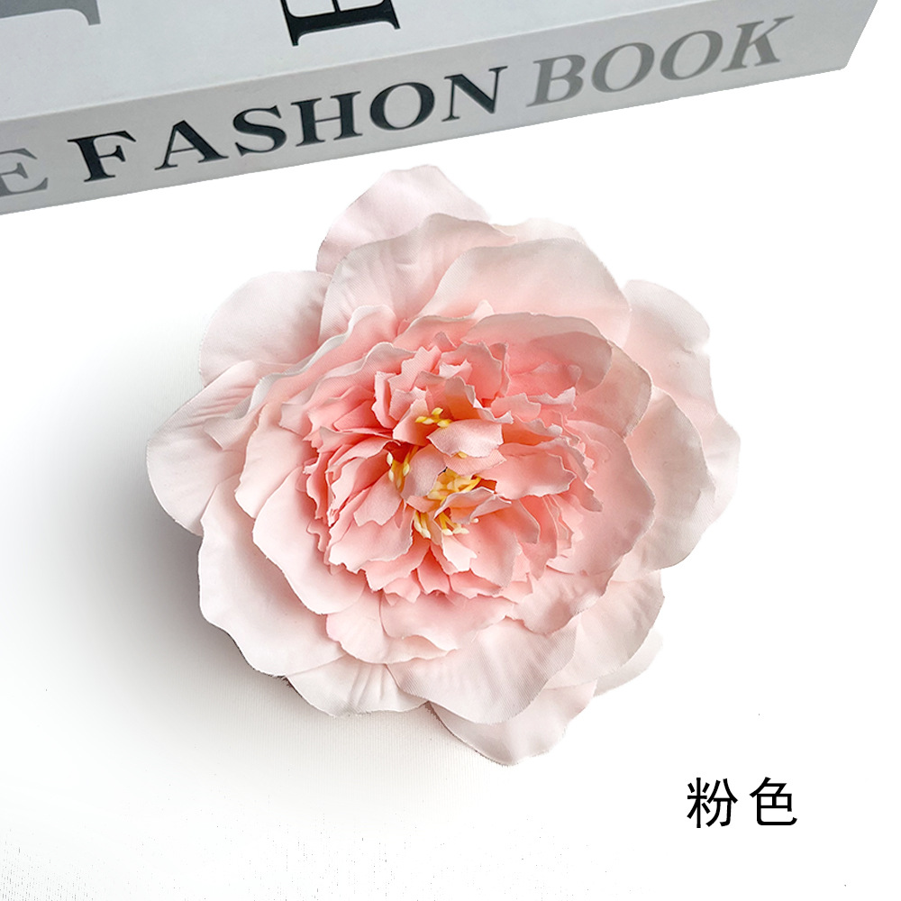 Simulación de flores de peonía estilo Tang estilo europeo Han vestido de boda decor de flores de pinzas estilo antiguo tocado camellia accesorios de fotografía diy