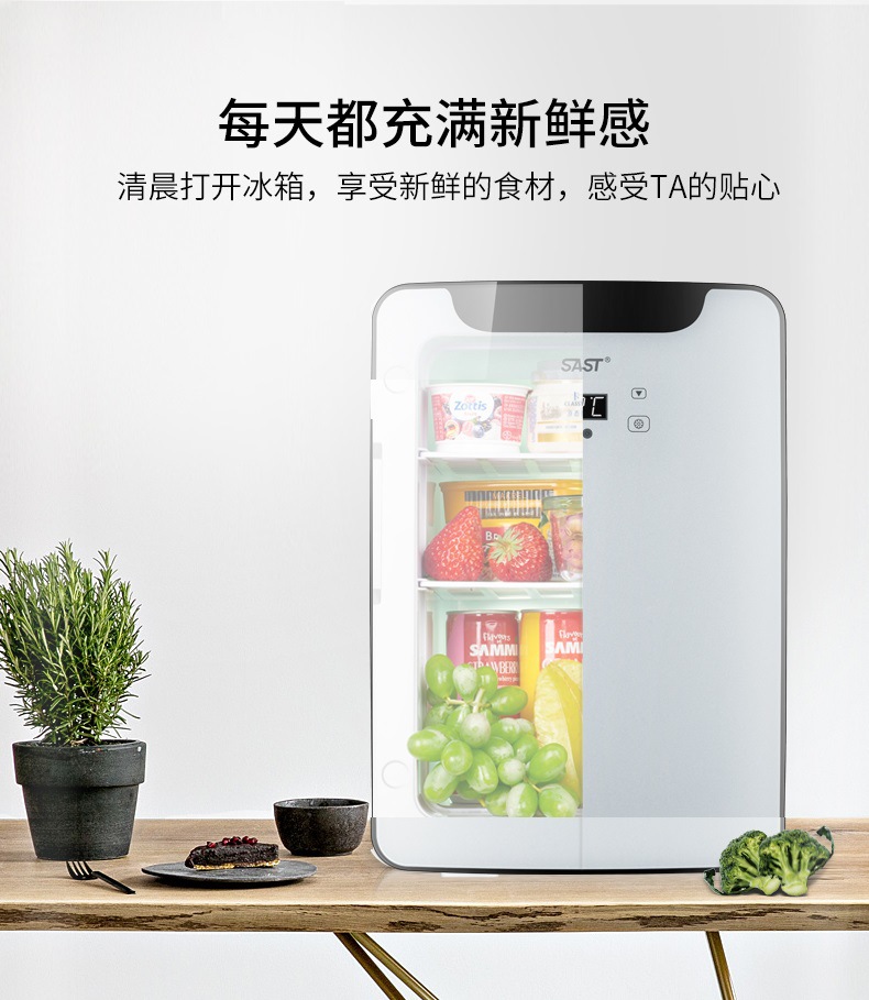 Factory direct Xianke SAST20L small household dormitory refrigerated cosmetics car home dual-use car refrigerator