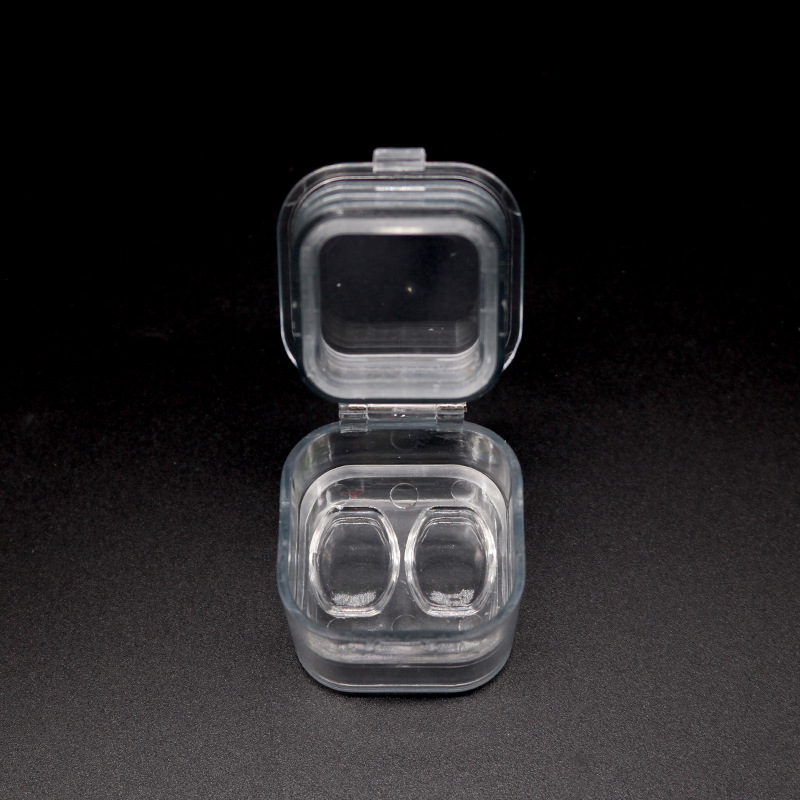 Caja de almacenamiento de dentaduras postizas Caja de chapa pequeña Caja de película de dentaduras postizas de una sola pieza Caja de dientes 2 cuadrículas 6 cuadrículas 16 cuadrículas Caja de chapa Caja de transporte