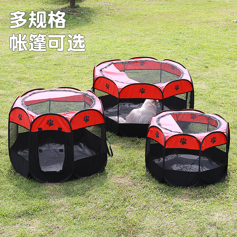Transfronteriza octogonal para mascotas cerca de la tienda en stock perro que marcha colchón para mascotas semicerrado simple tienda al por mayor