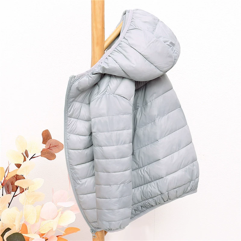 Demi-season children's light and thin jacket with down for boys, children's clothing, for teenagers
