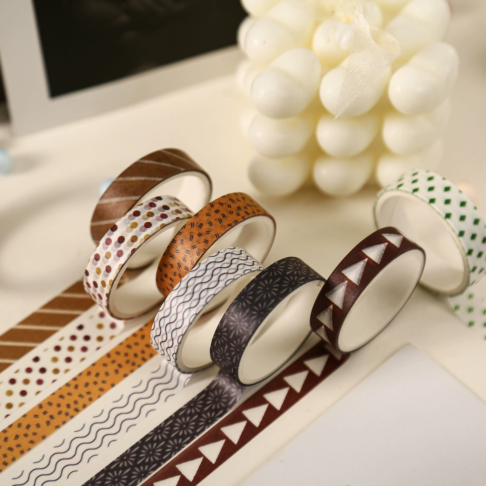 SDRT231127 Соленая Си и бумажная лента набор 5 Вовлечение в трансграничные продукты Ретро базовый стиль