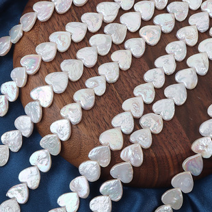 Through Hole Love 12-13mm Natural Freshwater Pearl Baroque Beaded DIY Handmade Jewelry Material