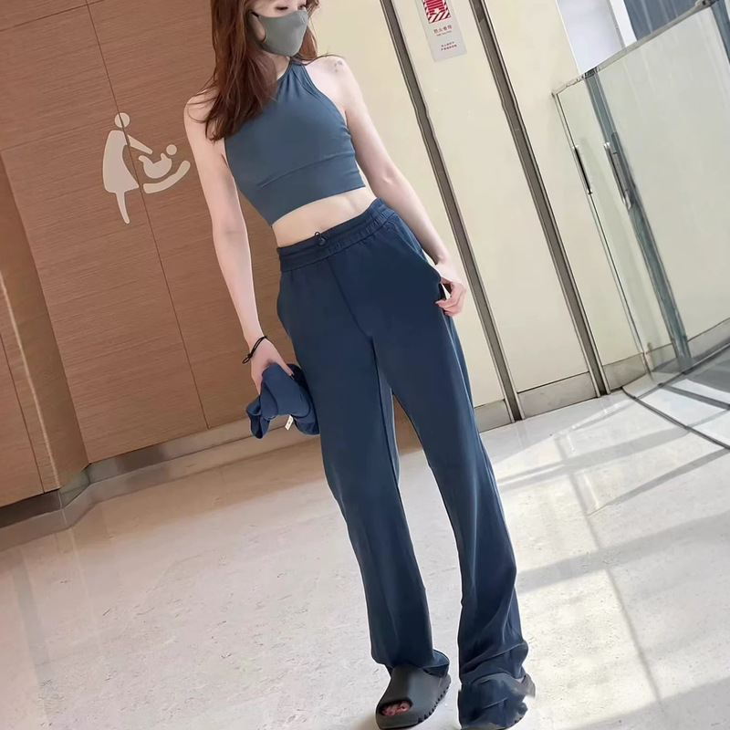 Lulufend Magic Pants Softstreme Straight-Leg Pants for Women, High-Waisted, Loose-Fitting, Casual Sports Air-Layer Sweatpants