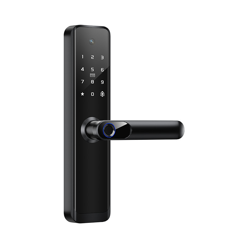Cerradura inteligente TTLOCK de aleación de aluminio con huella dactilar y WiFi, superventas transfronteriza, para puertas de madera, con diseño antigraffiti, para apartamentos, del fabricante.