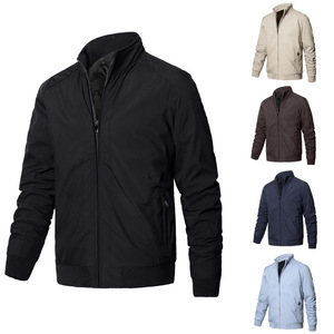 Men's stand collar plus cotton jacket casual trend coat Korean large