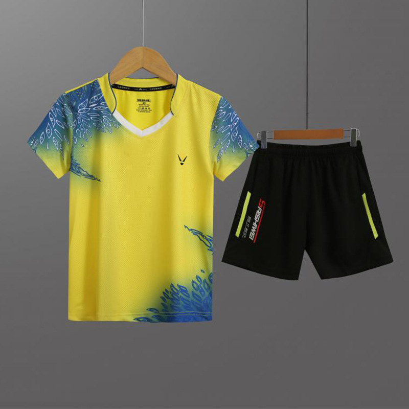 Summer Children's Table Tennis Uniforms, Badminton Uniforms, Competition Team Uniforms, Quick-Drying Men's and Women's Tennis Uniforms, Youth Competition Training Uniforms