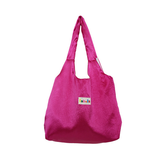 Korean Dongdaemun Women's Bag New Fabric Bag Simple Shoulder Crossbody Bag Casual Versatile Skin-friendly Soft Tote Bag