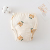 Brand children's cotton gauze teaching trousers for training, waterproof diaper, Korean style