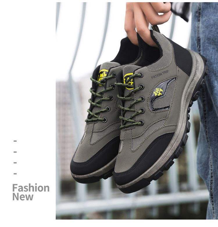 ShoeGlobe Construction Site Outdoor Middle-Aged And Elderly Sports Shoes Mountaineering Men's Wear-Resistant Waterproof Anti-Slip_voghion.com