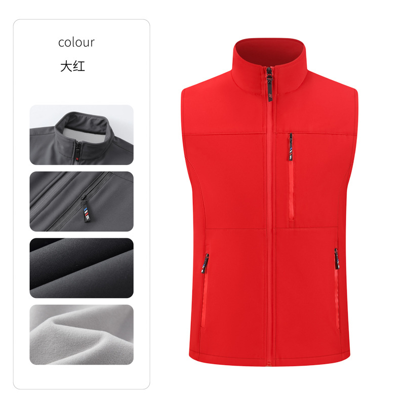 High-end a prueba de viento de bolsillo deportivo chaleco de hombro de golf al aire libre chaleco de herramientas de chaleco de hombre personalizado