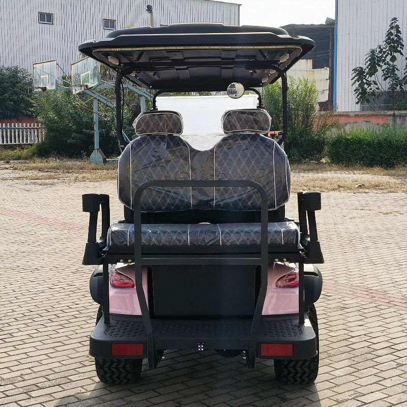 Foreign trade electric golf cart, hotel shuttle vehicle, 4-seater and 6-seater electric sightseeing car for resorts and scenic areas