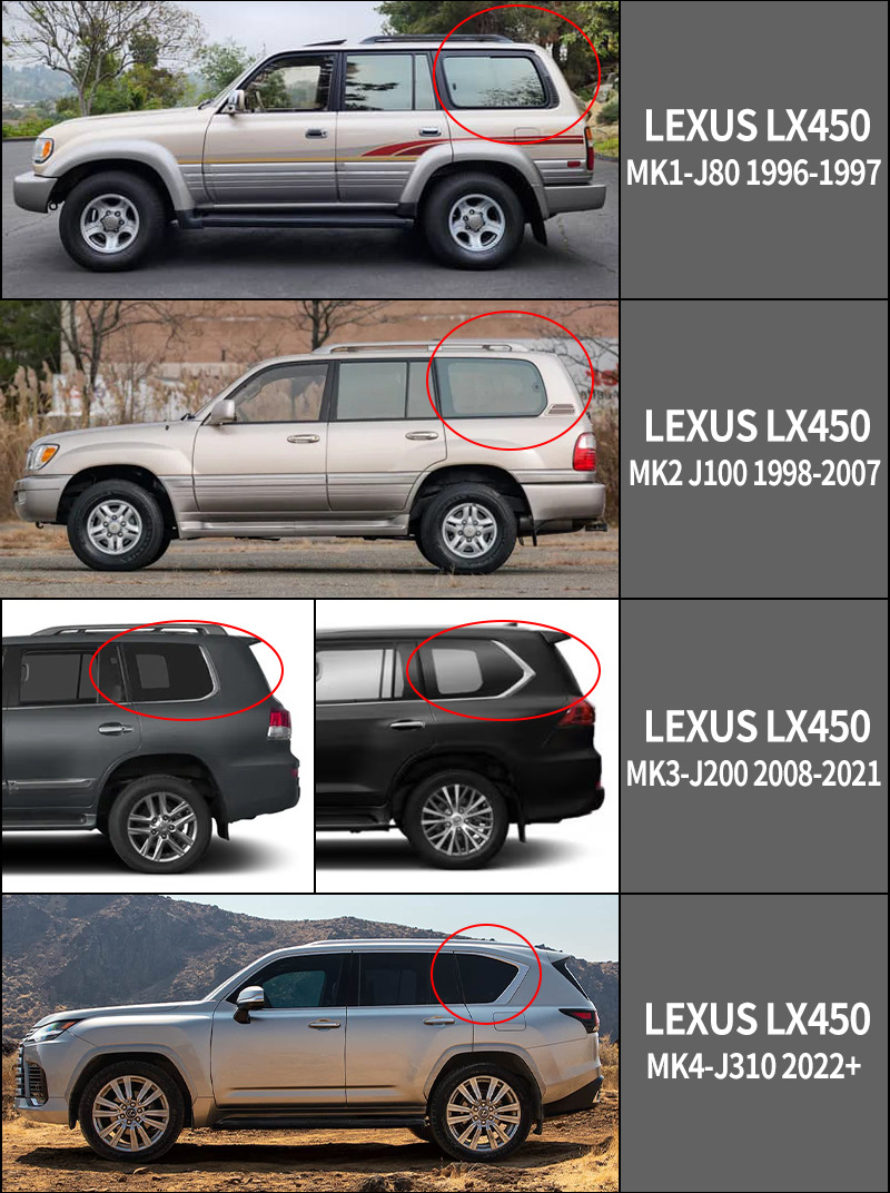 For Lexus LX450 LX 470 570 rain shield Lexus LX500 Window visor