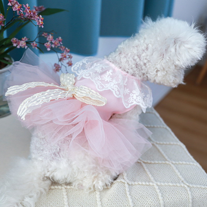 Sweet Polyester Bow Knot Pet Clothing display picture 9