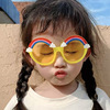 Rainbow children's cute sunglasses solar-powered, glasses suitable for photo sessions, 2021 collection