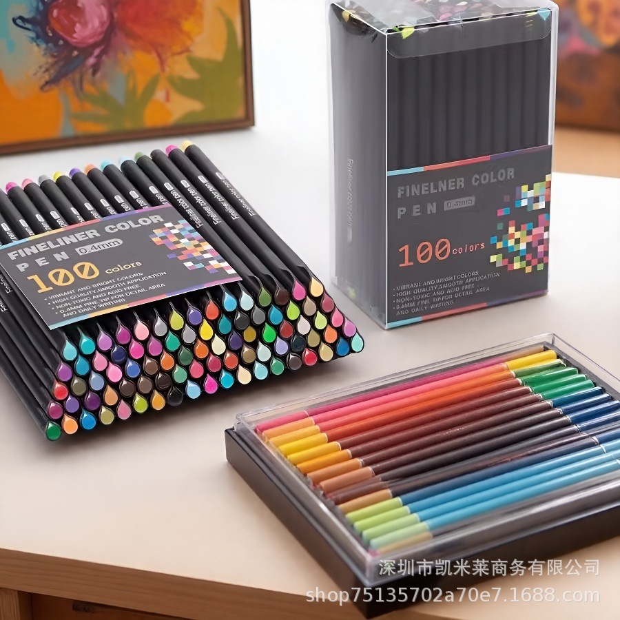 Colorful Fine-Tip Pen Set for Children's Art, Ultra-Thin Needle Tip Pens for Hand-Drawn Illustrations, Journaling, Writing, and Signing