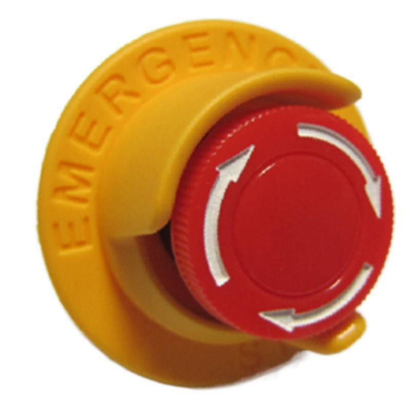 ELEWIND 意稳 16mm 塑料高品质紧急停止开关带保护罩