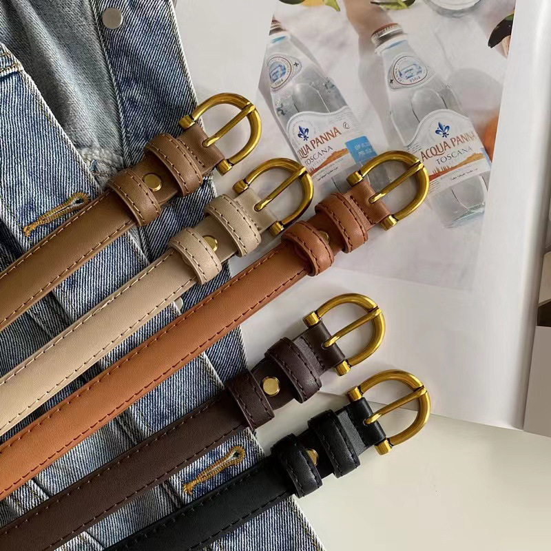 Retro Cowhide Belt For Women, Simple And Versatile Leather Belt_voghion.com