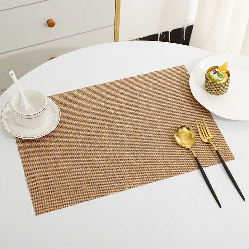 跨境专供餐垫PVC编织餐垫21系列特斯林餐垫餐厅防水餐桌垫现货详情5