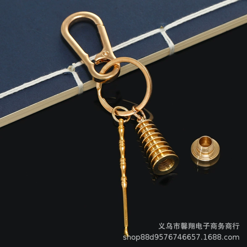 Фабрика прямой латунная пагода Wenchang башня Ухо ложка Омар пряжка брелок автомобиль ключ кулон