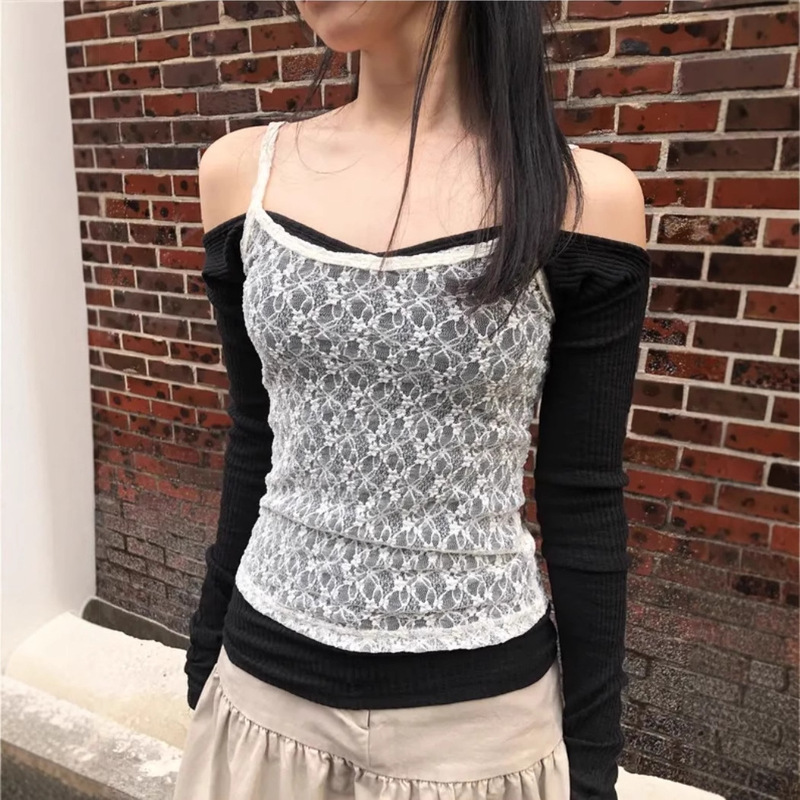 Summer Four-Color Korean Ins Japanese Style Bubble Small Flower Lace Pure Color Camisole Inner Layering Item Summer Four-Color Korean Ins Japanese Style Bubble Small Flower Lace Pure Color Camisole Inner Layering Item