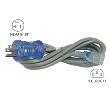 UL �J�C�����Դ�� SJT 16/3 AWG �͜� 90�� PVC �o�� 15A 120V