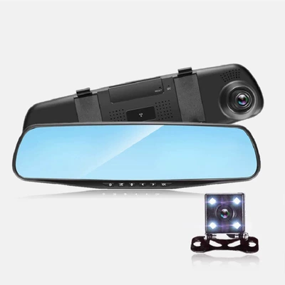 Driving recorder and reverse camera, integrated car