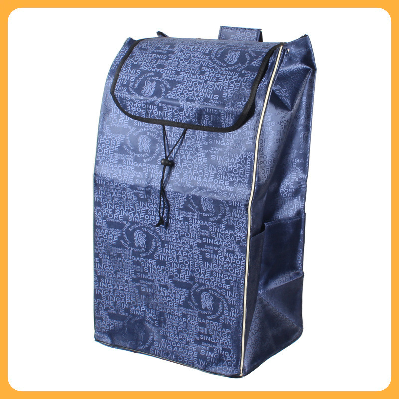 Bolsa de coche de compras grande al por mayor bolsa de carro de mano bolsa de carrito de compras bolsa de tela engrosada carrito de compras impermeable