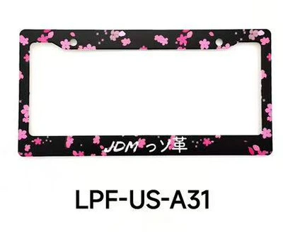Three-Dimensional License Plate Frame Modified License: License plate holder/license plate holder - jdm-leather