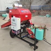 青储打捆包膜一体机发酵收割秸秆打捆机器玉米青储饲料家用一体机