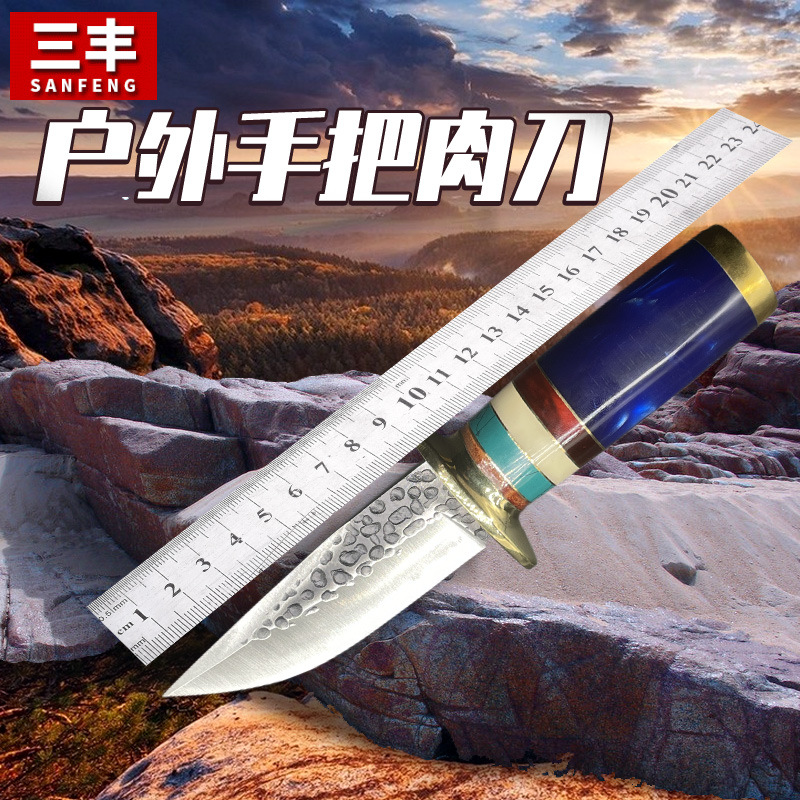 锻打特锋利小刀手把肉蒙古刀子户外随身便携刀具高硬度小直刀开刃
