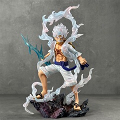 海賊王五段のニカルフィlx路飛五段の雷の形のアニメのフィギュアの置物