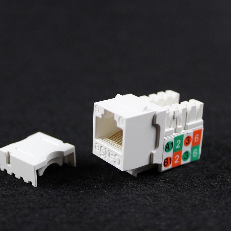 最新优质款超五类电脑网络模块 CAT.5E网线信息模块