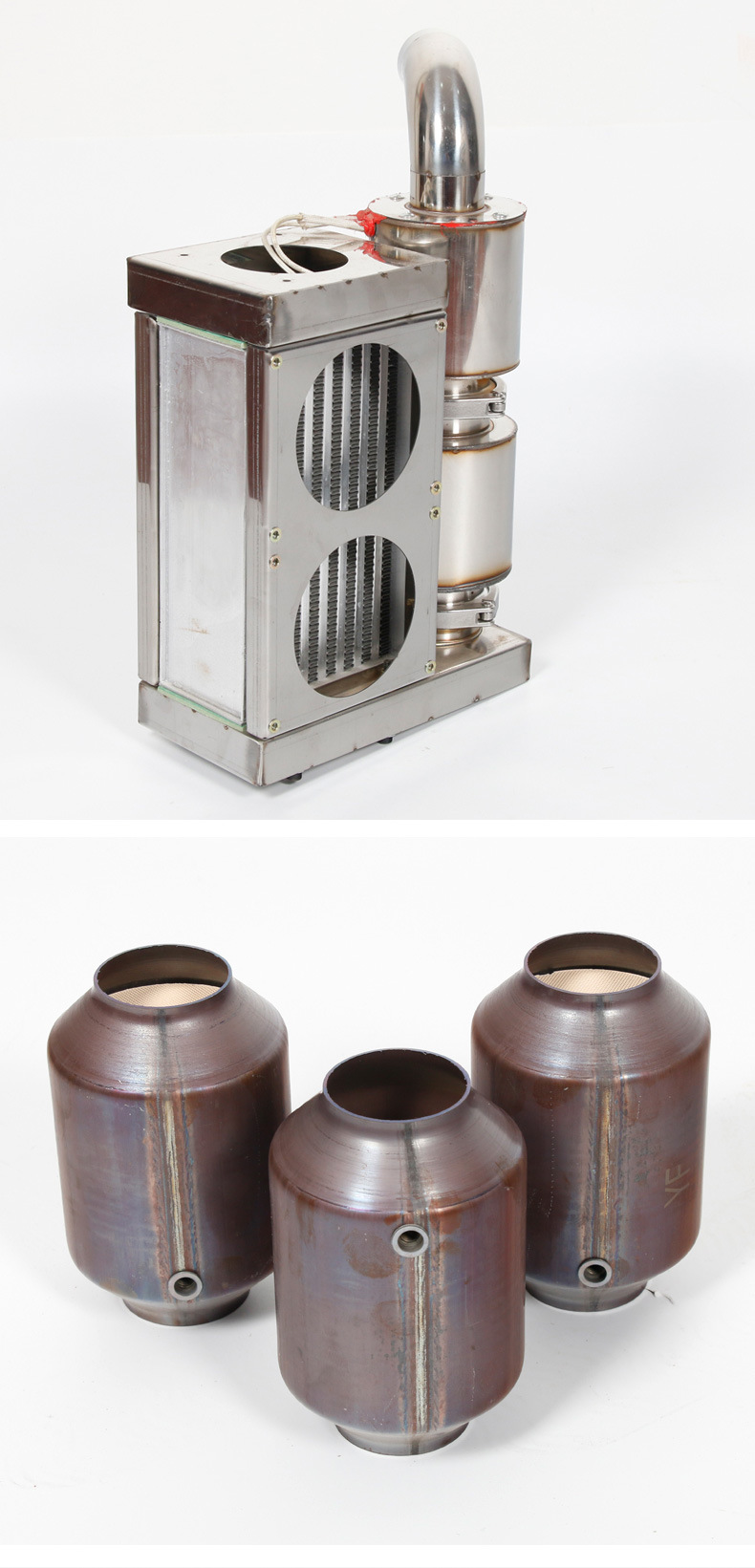 Moxibustion Smoke Extractor, Moxibustion Purifier, Moxibustion Smoke Purifier, Custom-Made New Moxibustion Three-Way Catalytic Converter Set