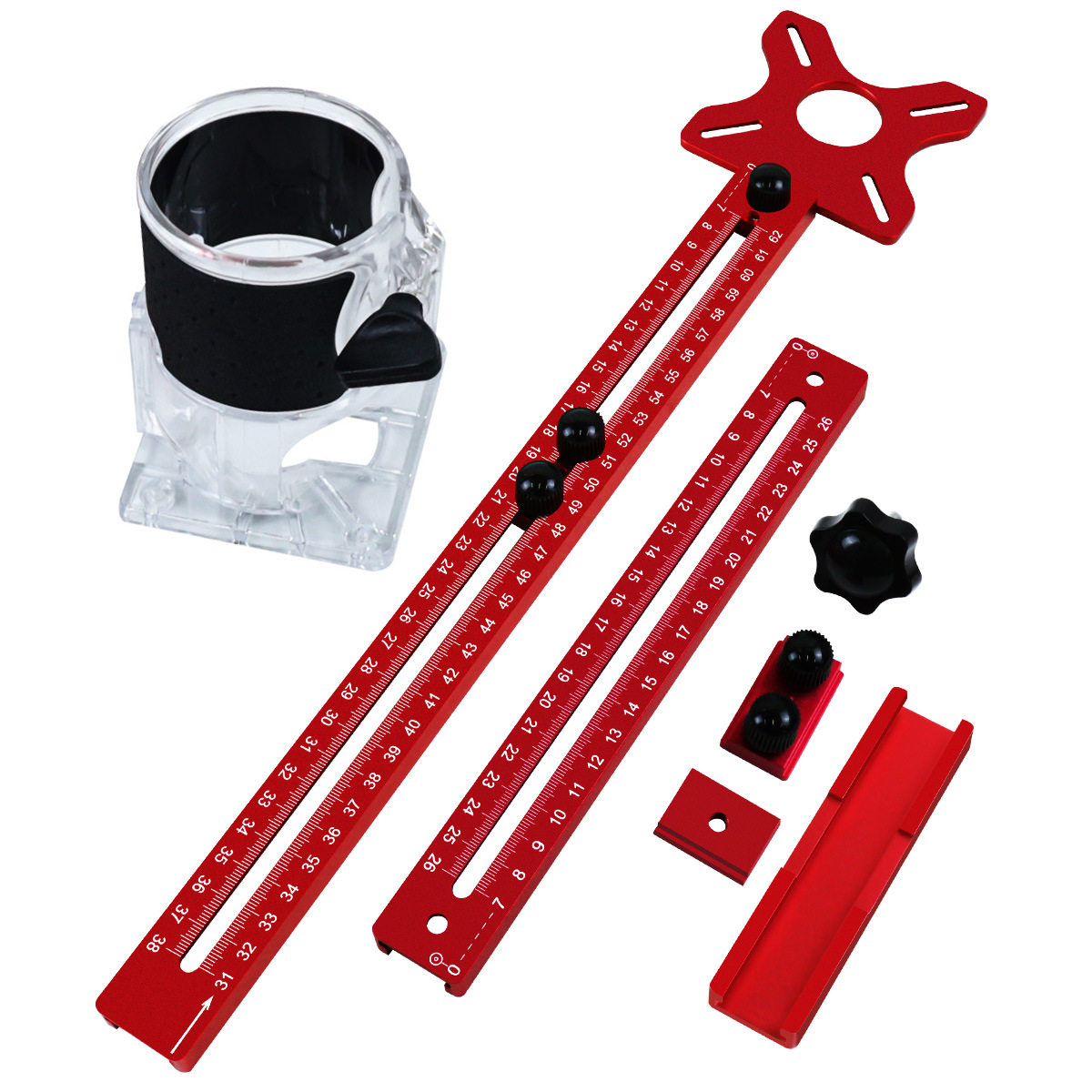 Base Cortadora de Círculos para Fresadora de Aleación de Aluminio CNC, Alargado, para Hogar