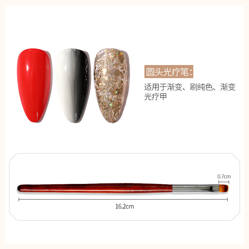 Pincel de fototerapia de uñas pincel de pintura profesional pincel de fototerapia de uñas pincel de dibujo pincel de escaneo de pincel francés pincel de escaneo mayorista
