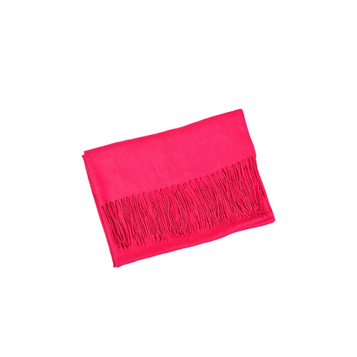 Single Color Women's Knitted Fringe Printed Scarf Women's Sunshade Rectangular Export Knitting Spring Scarf