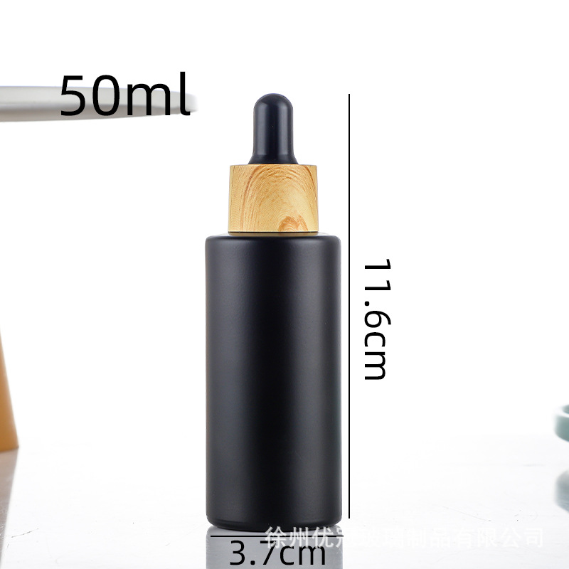 Frasco Pulverizador de Vidrio con Tapa Grano de Madera Reutilizable, Portátil para Cosméticos image 28