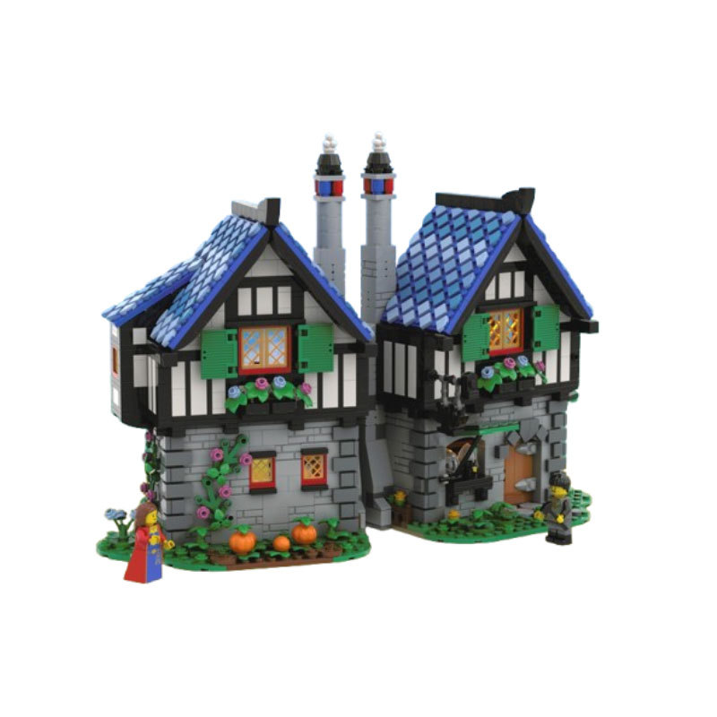 Blacksmith Shop Construction Toy Building Blocks Model Decor_voghion.com