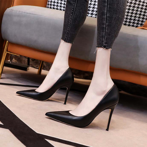 Black high heels
