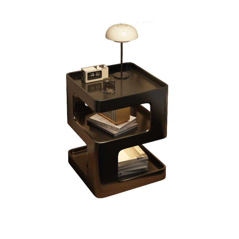 Creativa meseta de cabecera doméstica dormitorio creativo pequeño armario de hierro forjado estante ligero de lujo de alta sensación meseta de cabecera de la cama