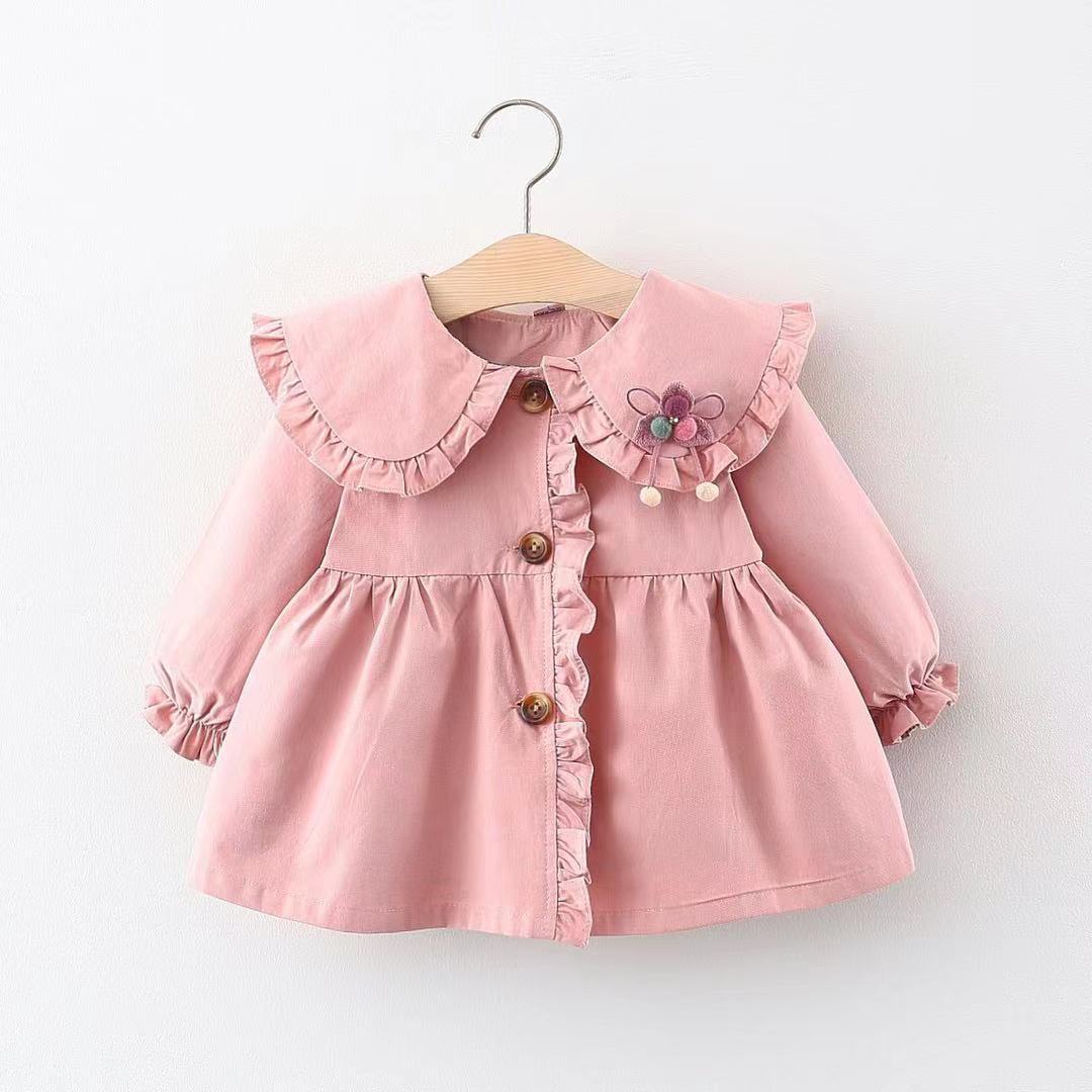 A428 ropa para niños al por mayor ropa de primavera y otoño para niñas abrigo nuevo estilo occidental para niños cazadora abrigo para niños entrega image 3