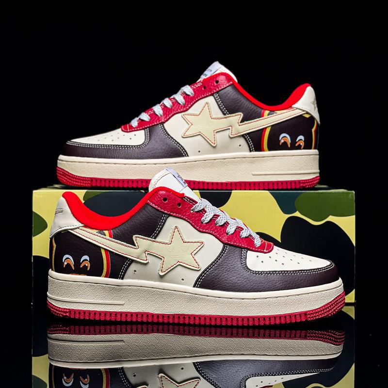 Air Force's New Classic Green Ape Shoes for Couples, Trendy Brand Aj1 Low-Top Sports Thick-Soled Sneakers for Men and Women, Af1 Running Shoes