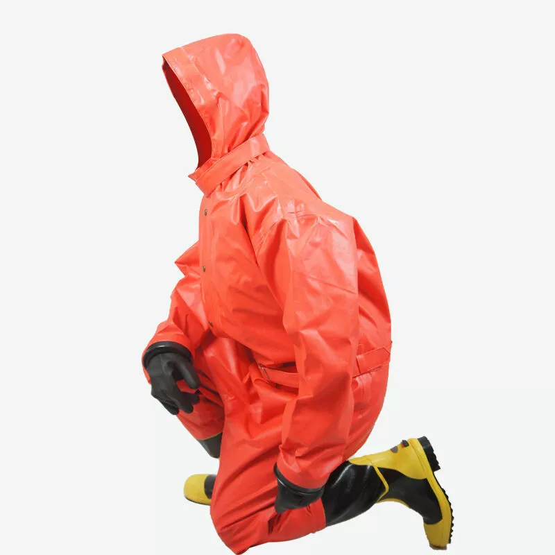 Вторичная химическая защитная одежда, легкая цельная полузакрытая химическая защитная одежда, кислотостойкая, брызгозащищенная, огнестойкая, противопожарная и химическая защита.