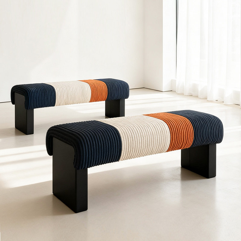 Italian simple living room sofa stool shoe changing stool modern…