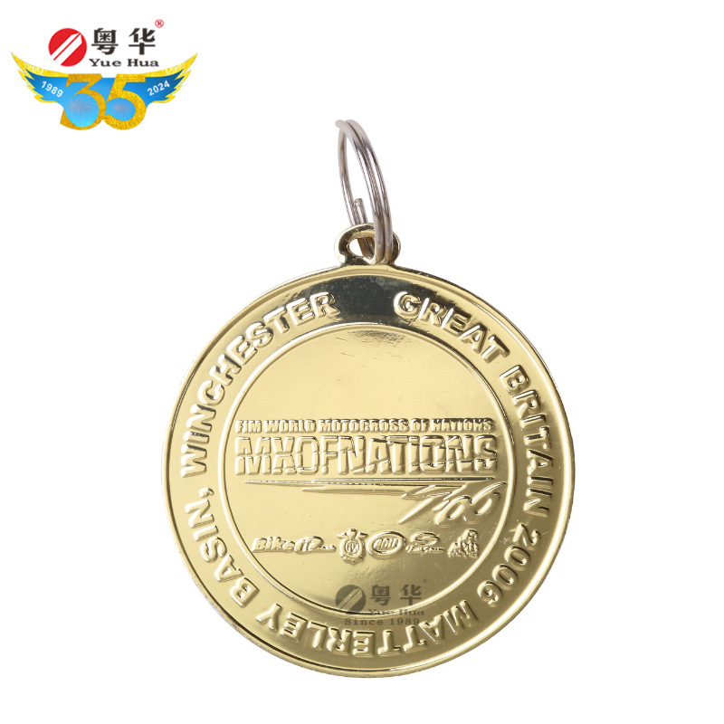 Brass commemorative copper coins with letters