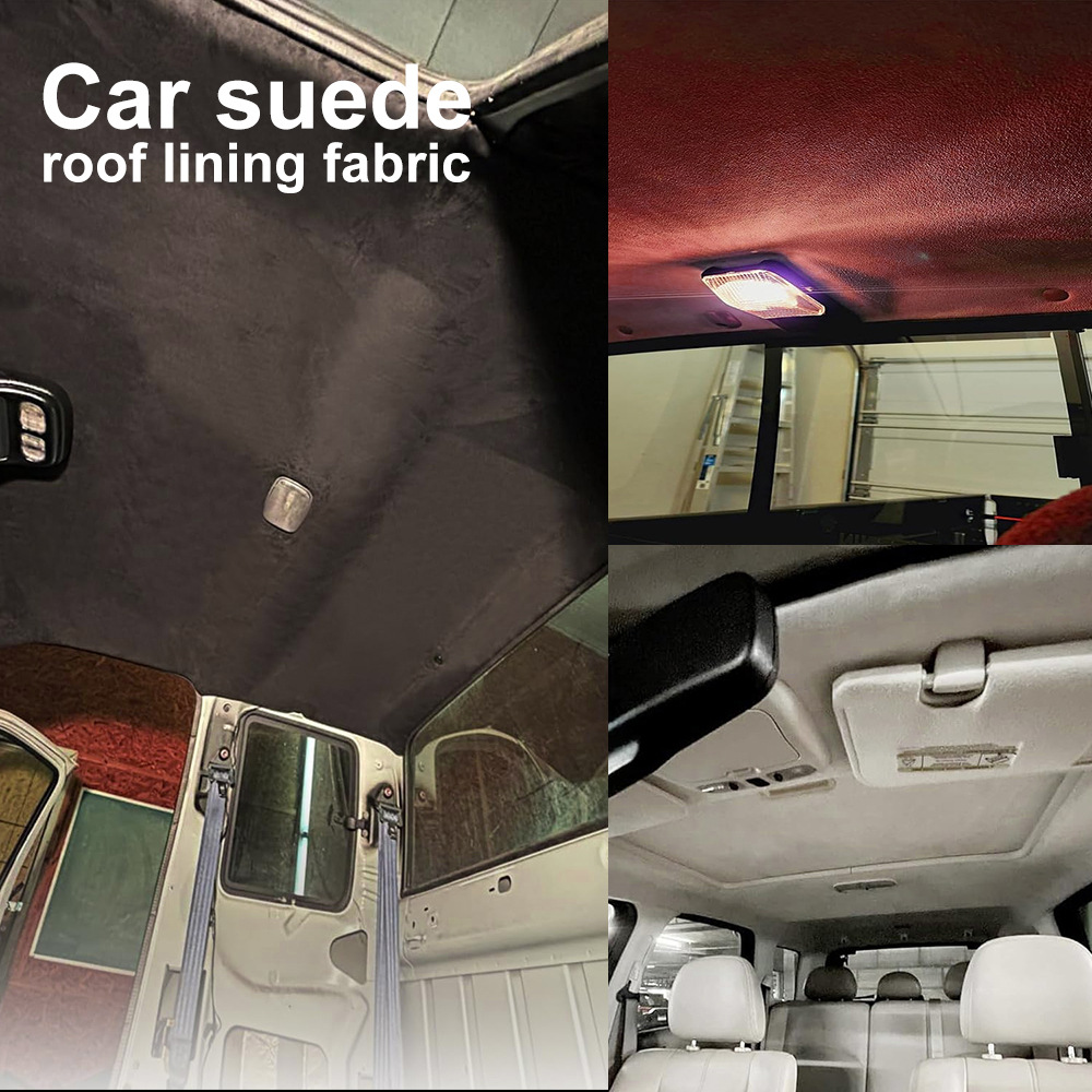 Cross-Border 5mm Car Roof Composite Sponge Velvet Fabric Child Safety Seat Car Fabric Car Roof Fabric Repair and Modification